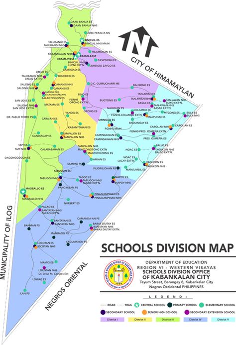 division of kabankalan city|Division of Kabankalan City Map of Schools .